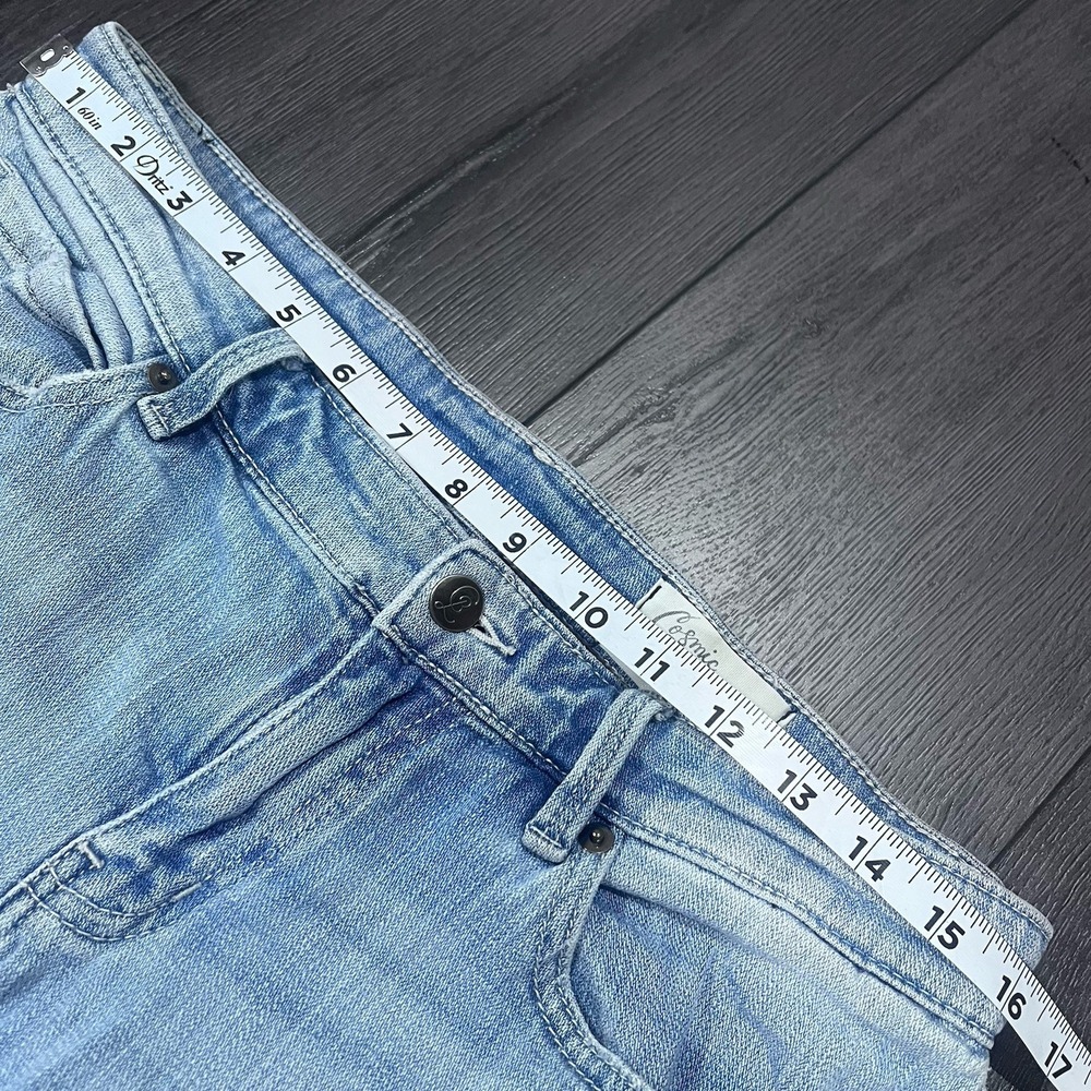 Cosmic Blue Love‎ Jeans Womens Size 32 Blue Light Wash Denim 30x28 Blue Stretch - Picture 3 of 8
